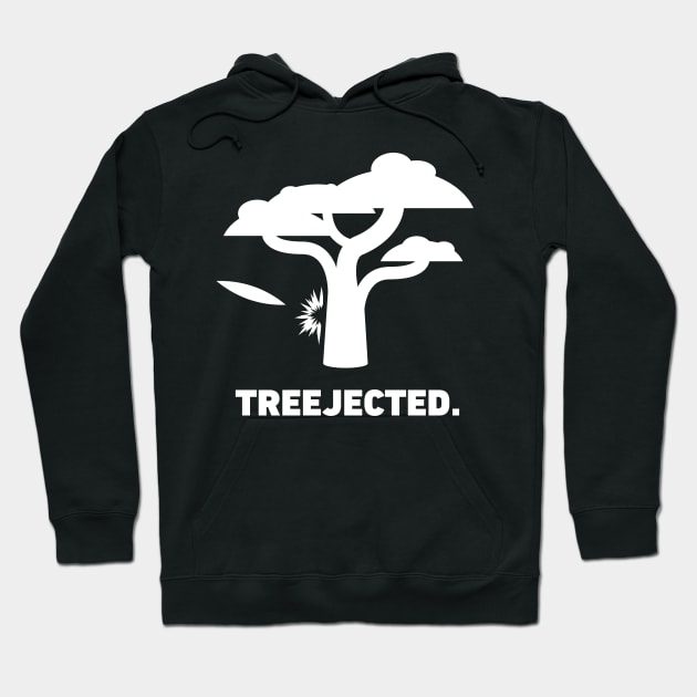 Treejected | Funny Disc Golf Hoodie by MeatMan